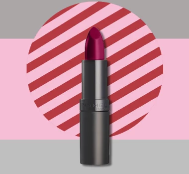 Maroon red lipstick