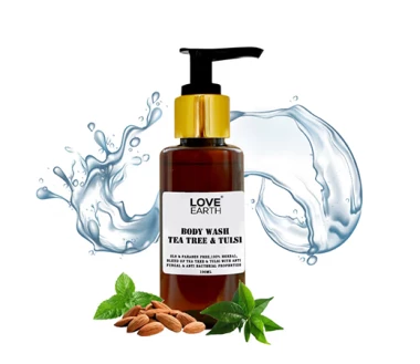 Love Earth Body Wash Tea Tree Tulsi for Moisturising Skin with Anti-bacterial properties