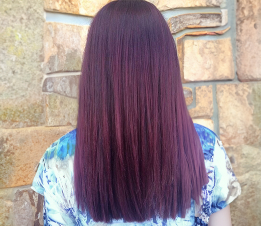 How to Create the Punchiest Plum Hair Color
