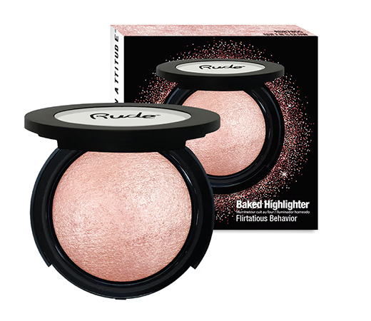 Rude Cosmetics Baked Highlighter Shimmer - Flirtatious Behaviour