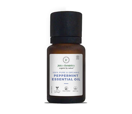 Juicy Chemistry 100% Organic Peppermint Essential Oil