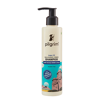 Pilgrim Sulfate Free Shampoo with Argan Oil, Camellia & White Lotus