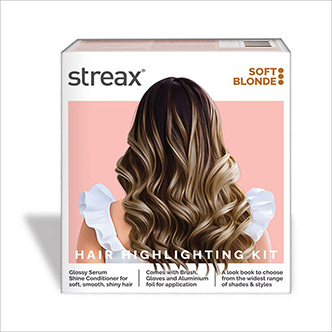 Streax Hair Colour Highlighting Kit - Soft Blonde
