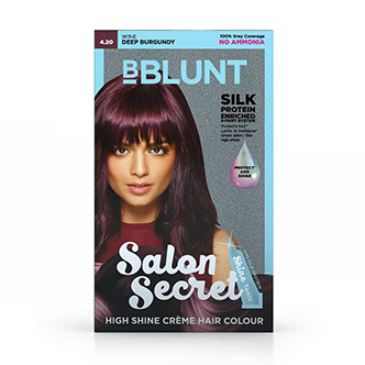 BBLUNT Salon Secret High Shine Creme Hair Colour - Wine Deep Burgundy