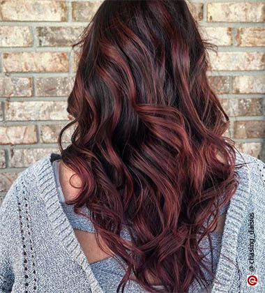 Burgundy Hair Colour - Maroon