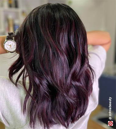 best burgundy hair colour – Deep Plum Burgundy Hair