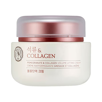 The Face Shop Pomegranate And Collagen Cream, Day & Night Cream To Boost Collagen & Brighten Skin
