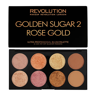 Makeup Revolution Golden Sugar 2 Rose Gold Ultra Professional Blush Palette
