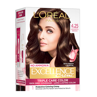 L'Oreal Paris Excellence Creme Triple Care Hair Color - 4.25 Aishwarya's Brown