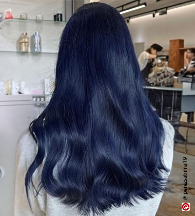  Midnight blue hair colour