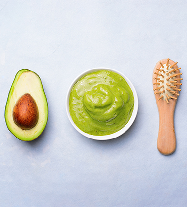  Avocado hair mask
