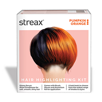 Streax Hair Colour Highlighting Kit - Pumpkin Orange