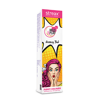 Streax Professional Hold & Play Funky Hair Color - Groovy Pink