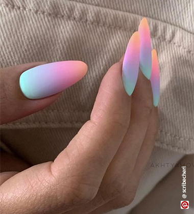 Pastel ombre nails