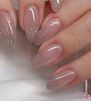 Sparkly ombre nails