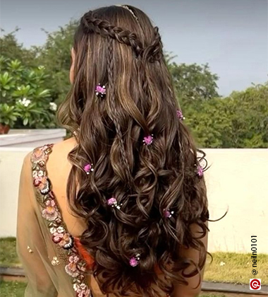 Hairstyle marriage party hotsell