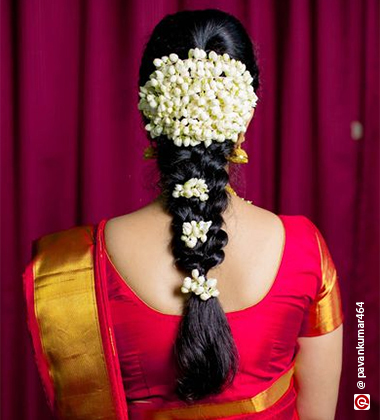 Traditional Gajra Braid