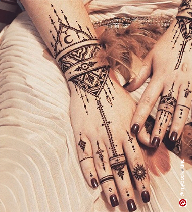 dulhan design mehndi