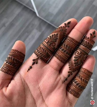 dulhan design mehndi