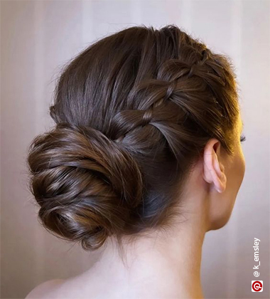 Bun With Braids hairstyle
