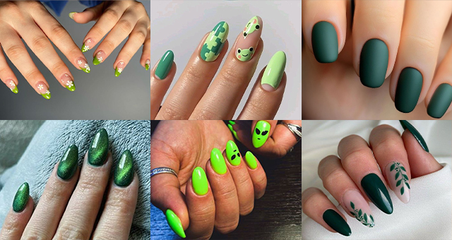 20 Bewitching Green Nail Art Designs You Must Try