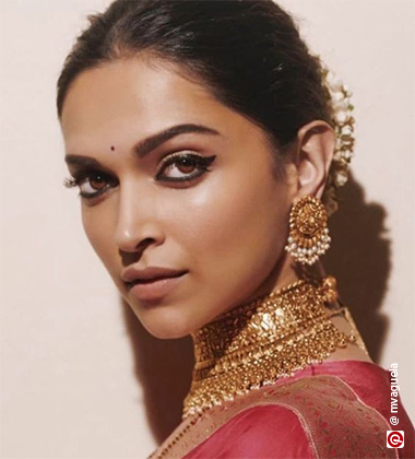 Deepika Padukone wearing statement eye makeup