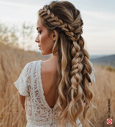  hairdo for reception
