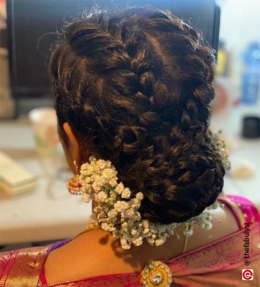 Hair Style For Reception - Braided Bun