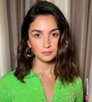 Alia Bhatt Long Bob Shoulder-Length Haircut