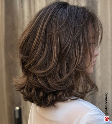 Layered Shoulder-Length Haircut