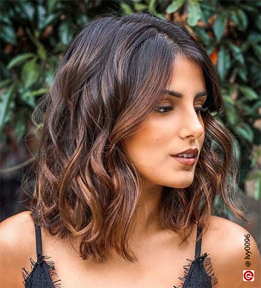 Ombre Shoulder Length Haircut