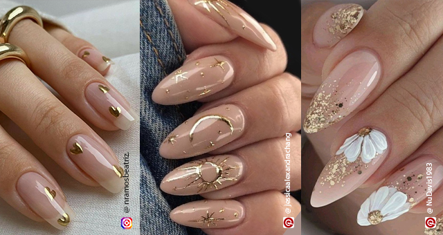 Try These 15 Golden Nail Art Ideas For All Nail Lengths