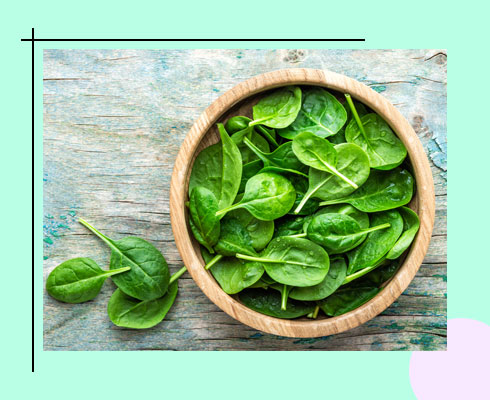 calcium rich vegetables - spinach