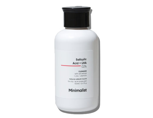 salicylic acid face wash - Minimalist 2% Salicylic Acid + LHA Face Wash With Zinc For Reducing Sebum & Acne