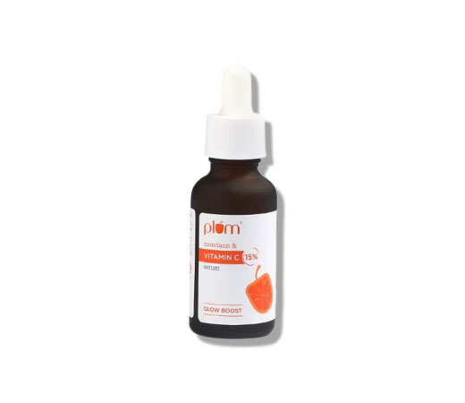 Plum 15% Vitamin C Face Serum with Mandarin for Glow Boost with Pure Ethyl Ascorbic Acid