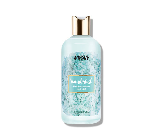 nykaa wanderlust mediterranean sea salt shower gel