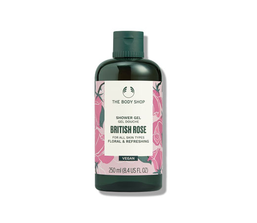 the body shop british rose shower gel