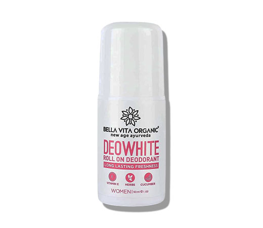 bella vita organic deo white underarm skin whitening natural roll on