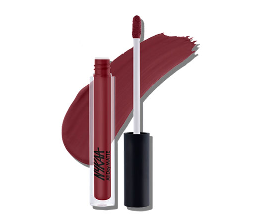 Nykaa All Day Matte Waterproof, Transfer Proof, Mask Proof, 12H Liquid Lipstick 