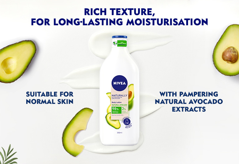 NIVEA Naturally Good, Natural Avocado Body Lotion, For Normal to Dry Skin, No Parabens: Buy NIVEA Naturally Good, Natural Avocado Lotion, For to Dry Skin, No Parabens Online at Best